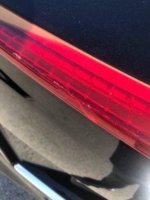 Broken rear light