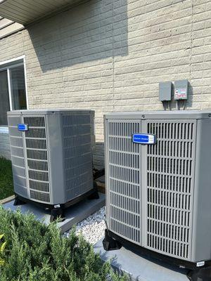 Two new AC units installed in June 2023.