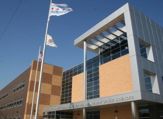 The beautiful facade of the school.