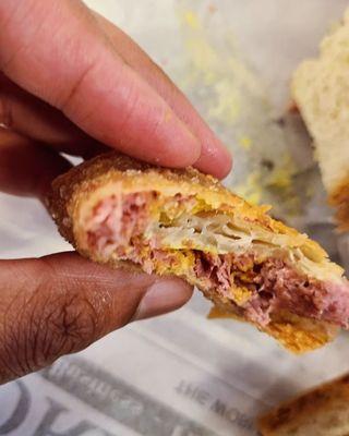 Corned beef egg roll