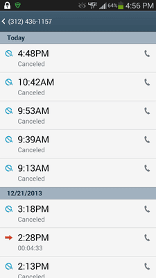 Heres today's solicitors, so far. 12/23/2013.  This has been going on for two weeks.