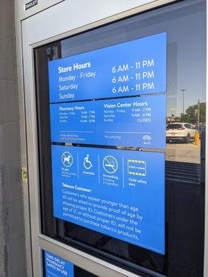 Store hours, Walmart Supercenter, Pittsburg KS