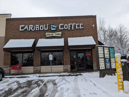 Storefront with drive-thru