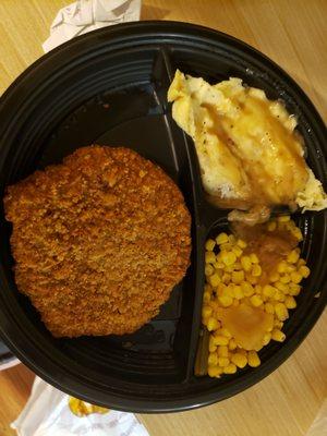 Country fried steak that they didn't give me the sawmill gravy.