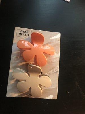 flower hair clips