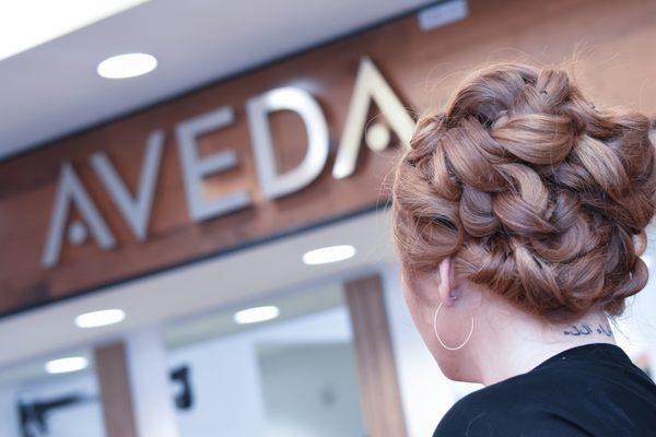 Finished Beautiful updo, Aveda Salon