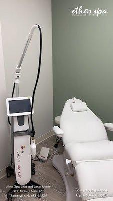 Ethos Aesthetics + Wellness patient room in Somerville, NJ