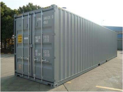 Grey 40' HC (High Cube) has the same footprint as a standard 40' ISO shipping container, but with an extra 12" height, ideal ...