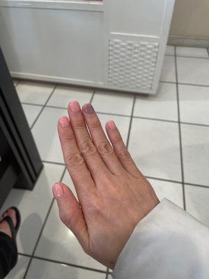 Beautiful gel/powder manicure