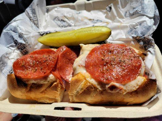 Meatball pepperoni sub