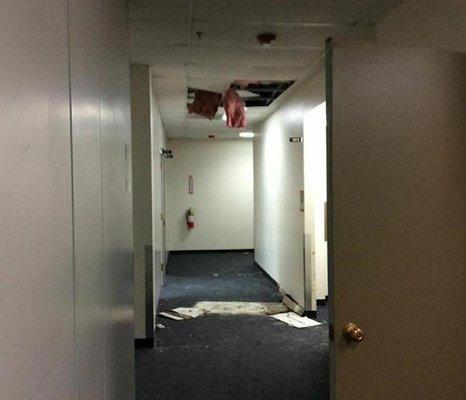 Water damage - Teaneck Officde Ceiling