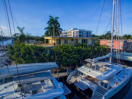 View of The Villas Las Olas Hotel'Apart from Las Olas Blvd.  Walking distance to the beach and downtown Ft Lauderdale