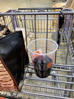 Grocery shopping with wine!