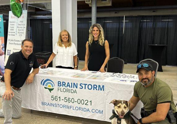 Brainstorm team at an event