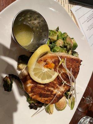 Swordfish and Brussels Sprouts