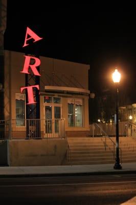 The main entrance on the corner of Fairmount Ave and Mississippi Ave.