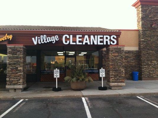 Village Cleaners and Shirt Laundry located in Miracle Mile Shopping Center with reserved parking spots for fast in and out!