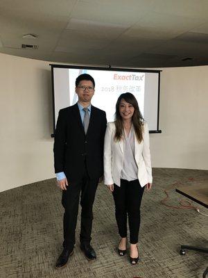 Mary Wong, CEO, of Exact Tax provided a seminar on the 2018 Tax Reform at the University of the West on February 6th and February 8th.