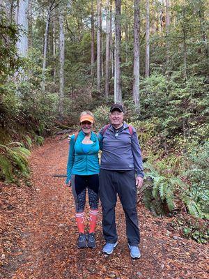 Cathy & David out for a Hike.