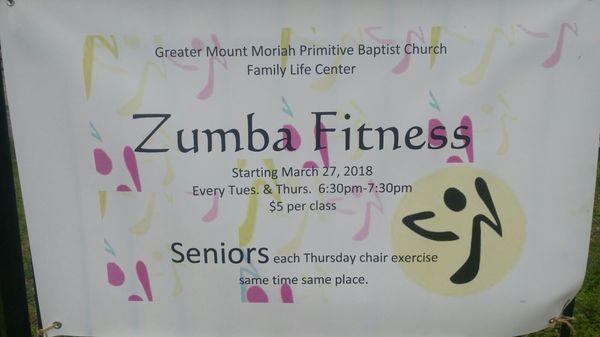 Zumba classes for all