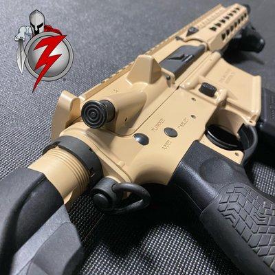 Spikes Tactical SBR coated with Cerakote H-33446 FS Sabre Sand. #class3weapons #spikestactical #cerakote #cerakotecertified #cerakotemilitia