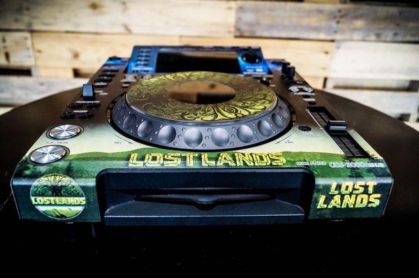 Custom Pioneer CDJ skin from Styleflip for Lost Lands Music Festival.