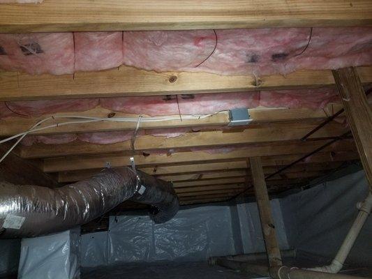 Vapor Barrier & Insulation Installation - Durham, NC / Triangle Area.