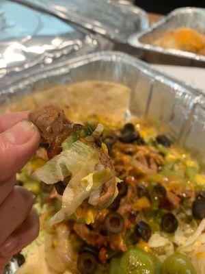 Found the lettuce in the taco salad.