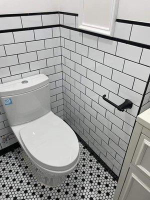 Black and White Bathroom