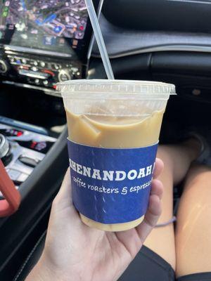 Iced coffee with milk