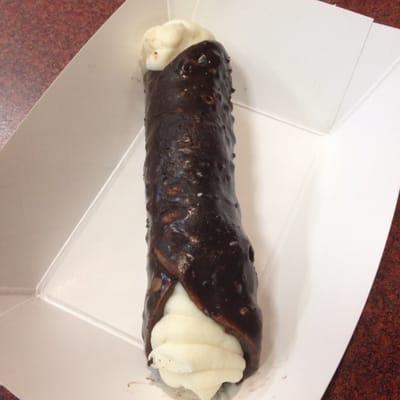 Chocolate cannoli. Not too sweet, but just right!