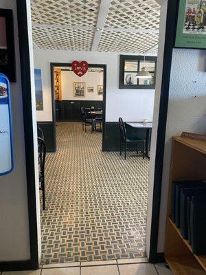 View of dining room from entrance