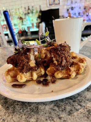 Chicken and waffles