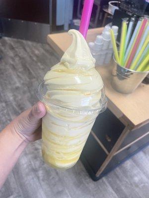 Dole whip with pineapple juice