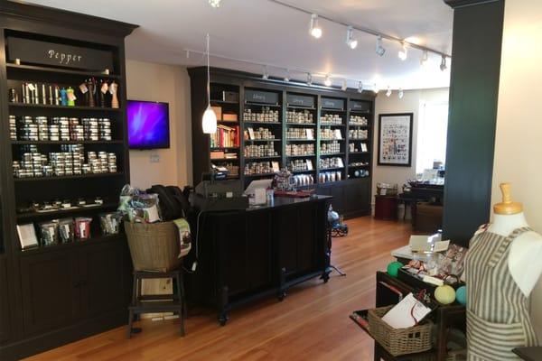 Inside Tiburon's Spice Shoppe on Historic Ark Row