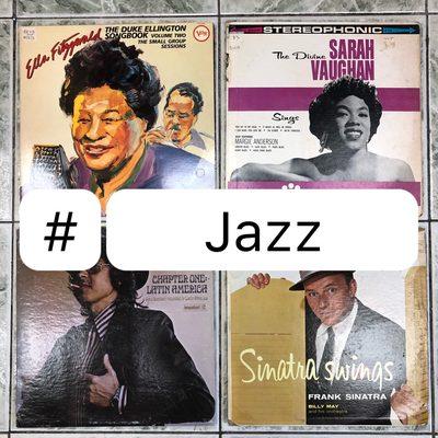 Jazz section.
Frank Sinatra 
Ella Fitzgerald