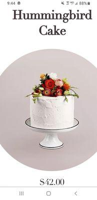 Cake on website