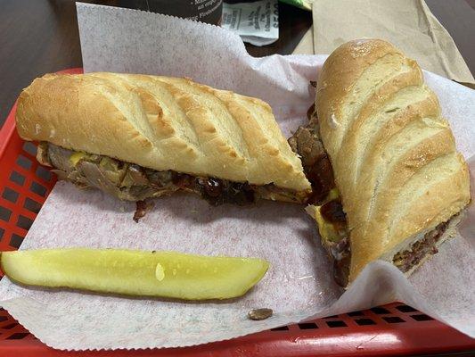 Cheddar Brisket Sub