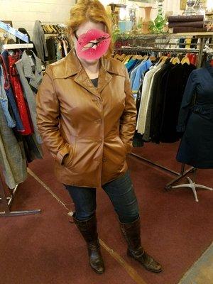 Bought this leather jacket 70s. Love!