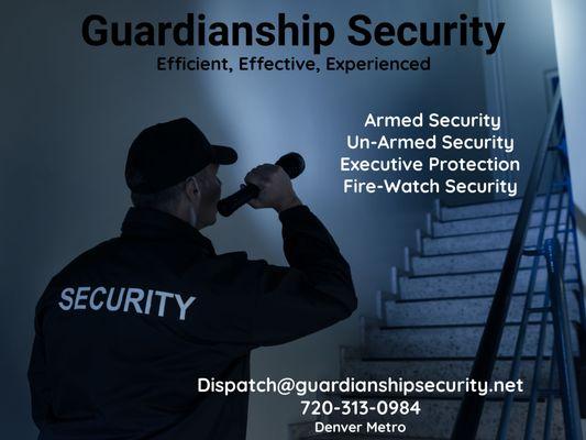 24/7 Patrol Security Services. Unwanted Guests? We gain compliance in most situations because of our training.