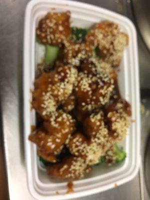 Large sesame chicken