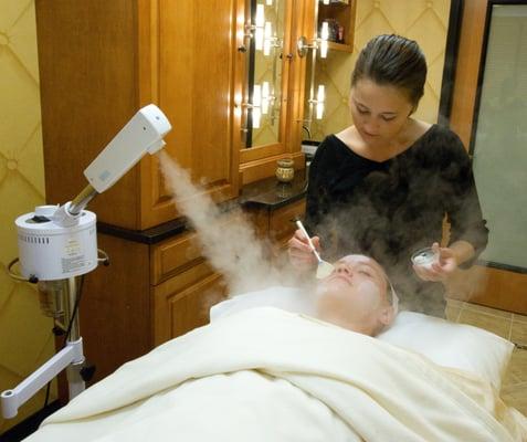 Medi-Spa Room.  Customized Facial Treatment.