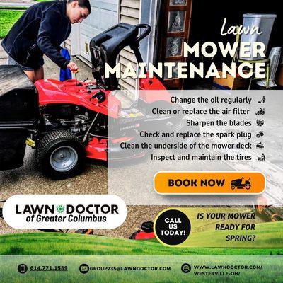 Keep your mower in top shape with these quick maintenance tips.