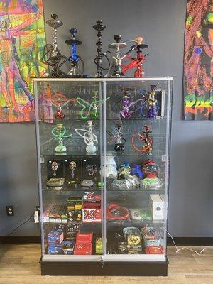 Hookah and Gas mask Showcase