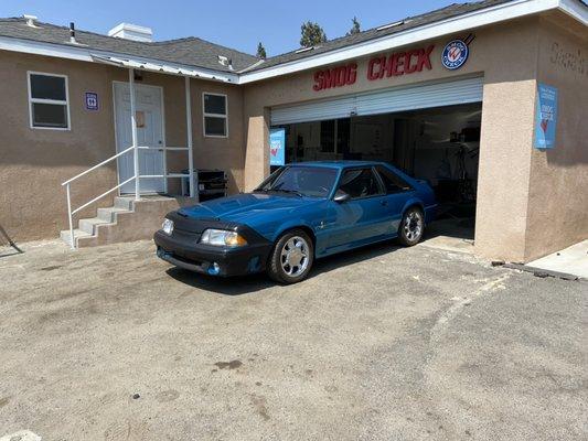 A beautiful 93 Ford Mustang Cobra.