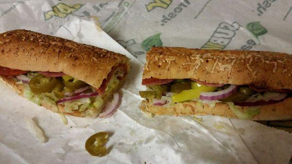 Spicy Italian footlong..