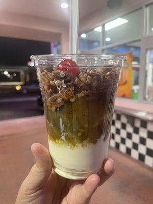 Green chili sundae....so amazing!