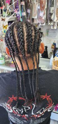 Braids are so cute!! Fresh and look cool. At this Hot summer wheather!!