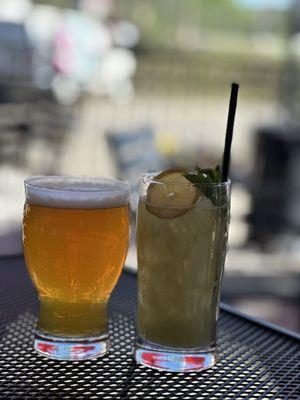 IPA and a kiwi matcha mojito