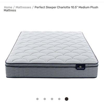 Perfect Sleeper Charlotte 10.5" Medium Plush Mattress